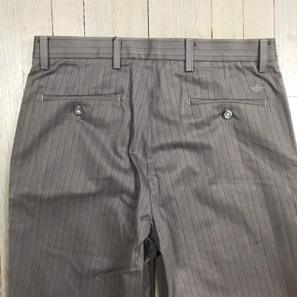 Dockers D3 Classic Fit Grey Striped Dress Pants 34 - Picture 8 of 8